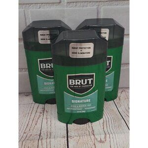 3X Brut Signature Antiperspirant & Deodorant Stick 2 Oz - Sweat Protection & Odo